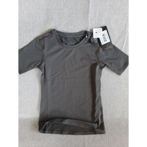 Tommie Copper Youth's XS Gray Lightweight Performance‎ Stretch Pullover T-Shirt
